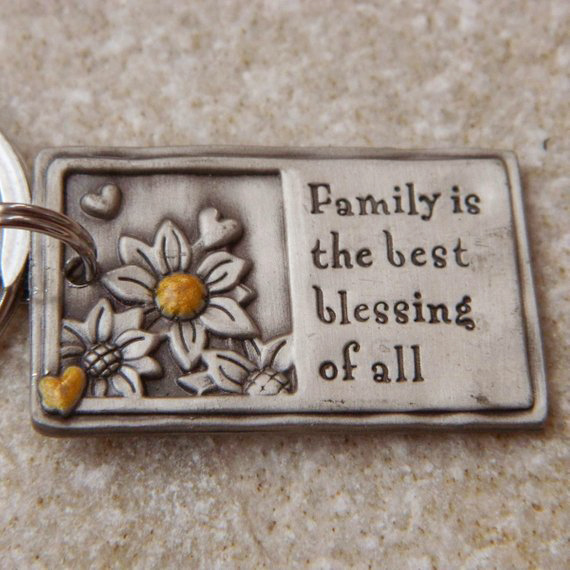 Family is the best Blessing of all Keychain